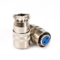 Разъем двухполюсный кабельный ХS12 K2M (гнездо) Welding Dragon