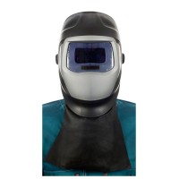 Защита шеи сварщика кожаная, удлиненная