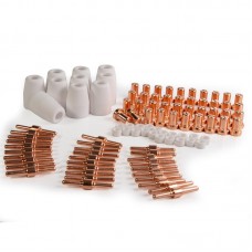 Набор комплектующих к плазмотрону PT-31 (CUT-40), 100 шт. (сопла, электроды, завихрители, защитные колпачки)