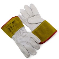 Сварочные перчатки Ally Protect AP-1055 из кожи и спилка для тонких работ при аргонодуговой (TIG) сварке