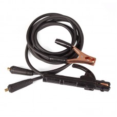 Комплект сварочных кабелей Jasic 140-200 А, 2.5 м для ручной дуговой сварки ММА с клеммой и электрододержателем