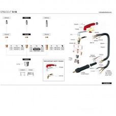 Плазмотрон S45 Welding Dragon г-образный для ручной плазменной резки металла