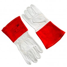 Перчатки срарочные рабочие спилковые с кожаными вставками Ally Protect AP-1066 для TIG сварки