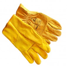 Перчатки рабочие 10-9334, XL (9.5) сварочные / Перчатки сварочные спилковые усиленные