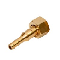 Ниппель комбинированный 6/9 мм с гайкой М12 х 1.0 для подключения резинотканевых рукавов к сварочным редукторам