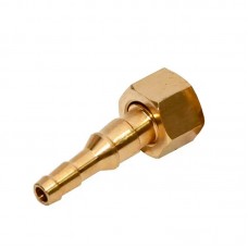 Ниппель комбинированный 6/9 мм с гайкой М12 х 1.0 для подключения резинотканевых рукавов к сварочным редукторам