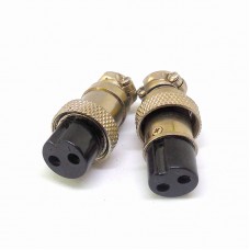 Разъем двухполюсный кабельный GX16-2 Welding Dragon / Разъемное соединение для кабелей сварочных аппаратов