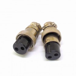 Разъем двухполюсный кабельный GX16-2 Welding Dragon / Разъемное соединение для кабелей сварочных аппаратов